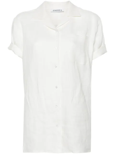 AMOTEA short-sleeve linen shirt