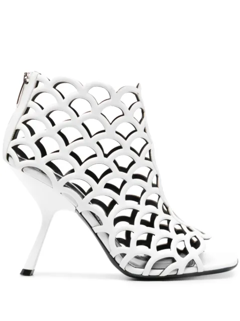 Sergio Rossi SR Mermaid 100mm leather sandals 