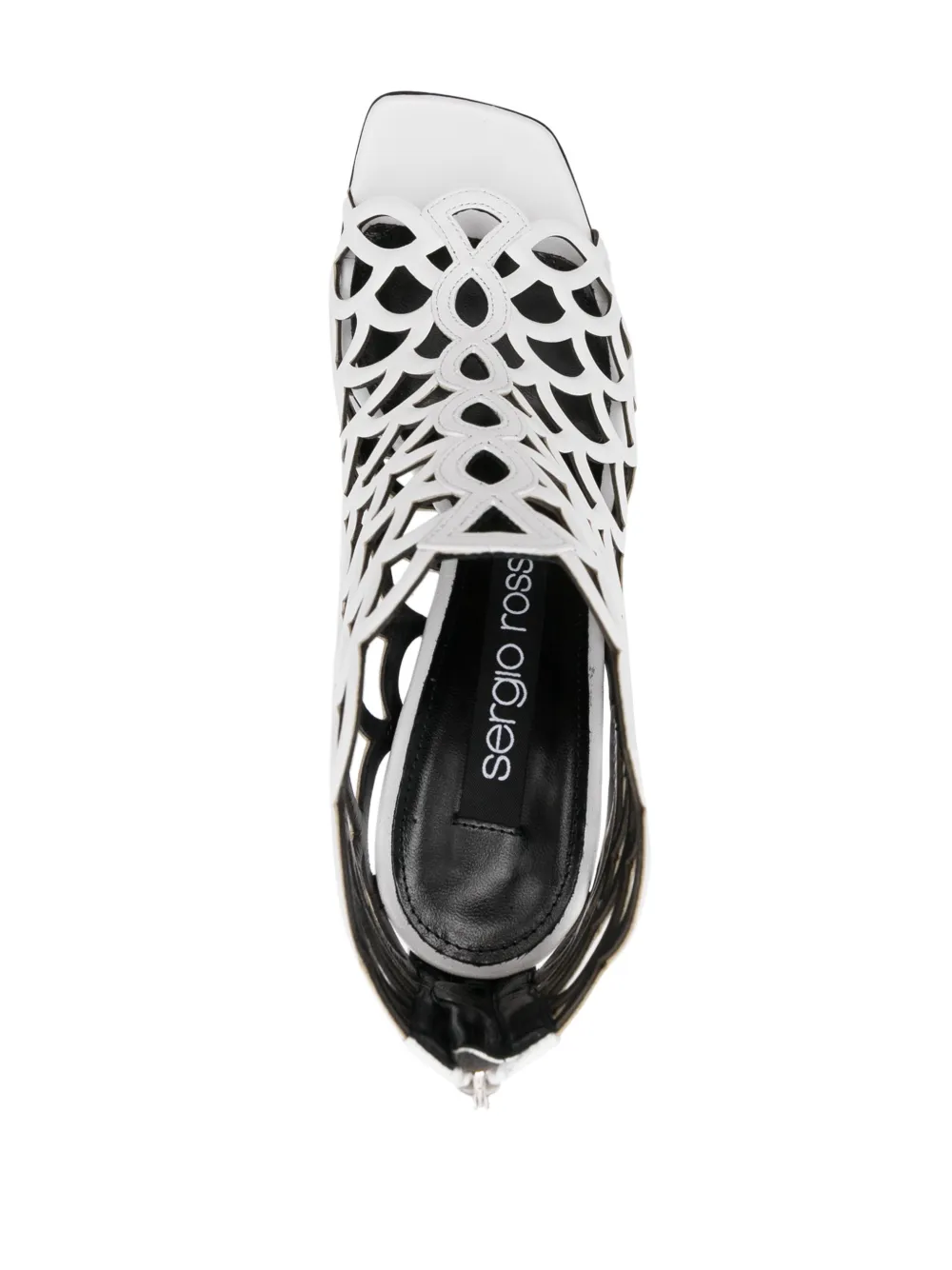 直営店‐Sergio Rossi‐ Mermaid 100mm レザー サンダル Sergio Rossi Mermaid 100mm サンダル | ブラック | FARFETCH JP