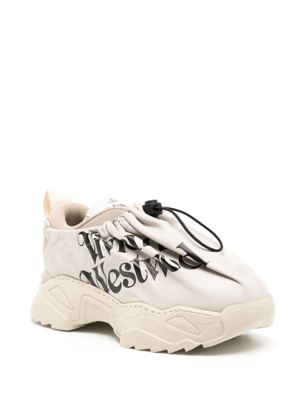 Shop Vivienne Westwood Logo-print Layered Sneakers In Grey