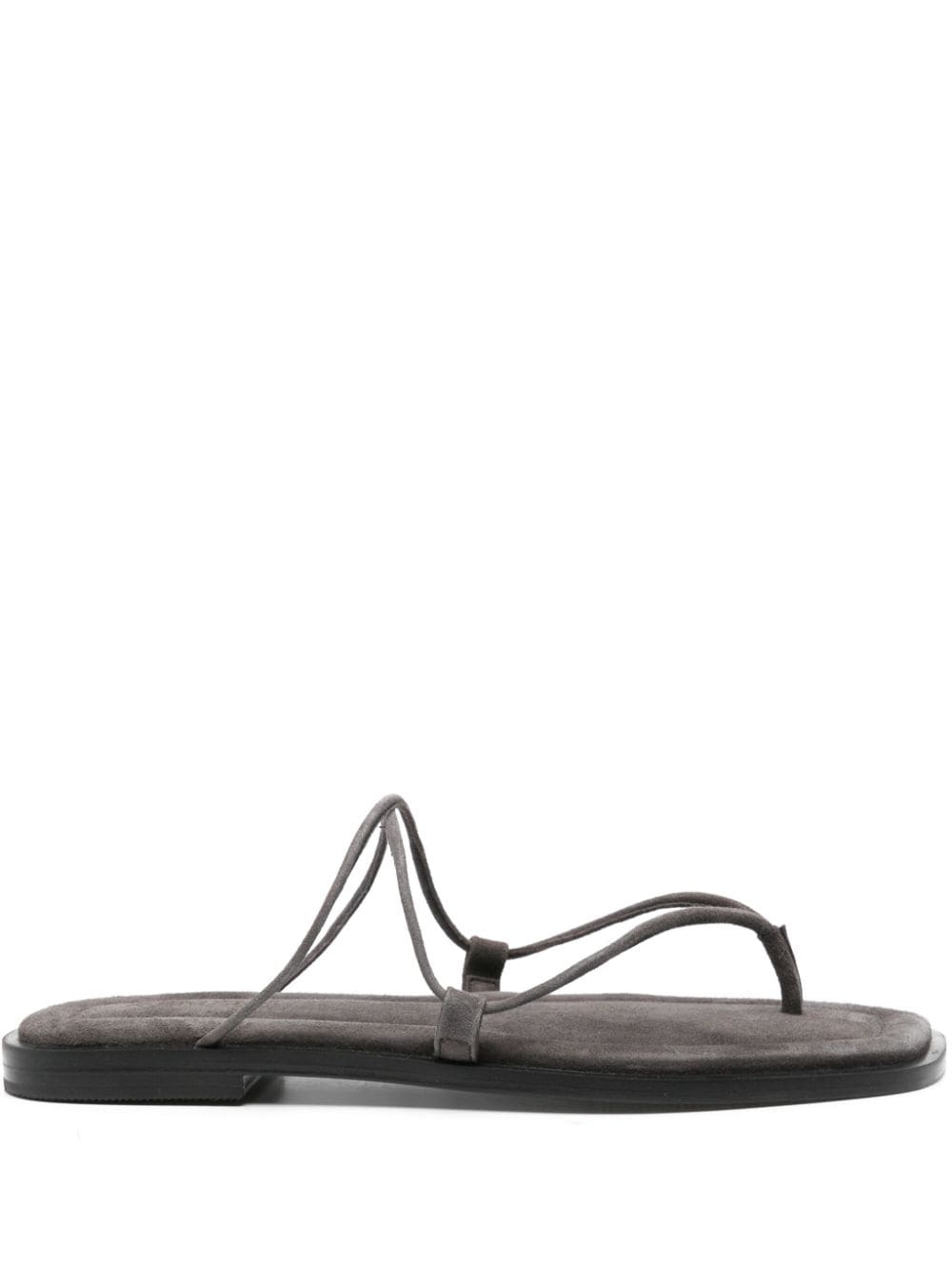 Shop A.emery Nodi Suede Sandals In Grey