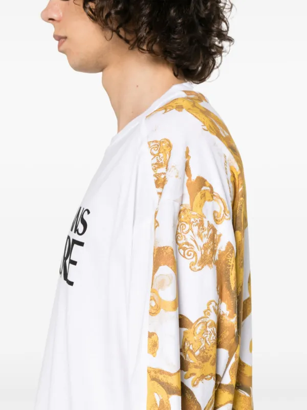 Versace Jeans Couture logo-print Cotton T-shirt White FARFETCH PH