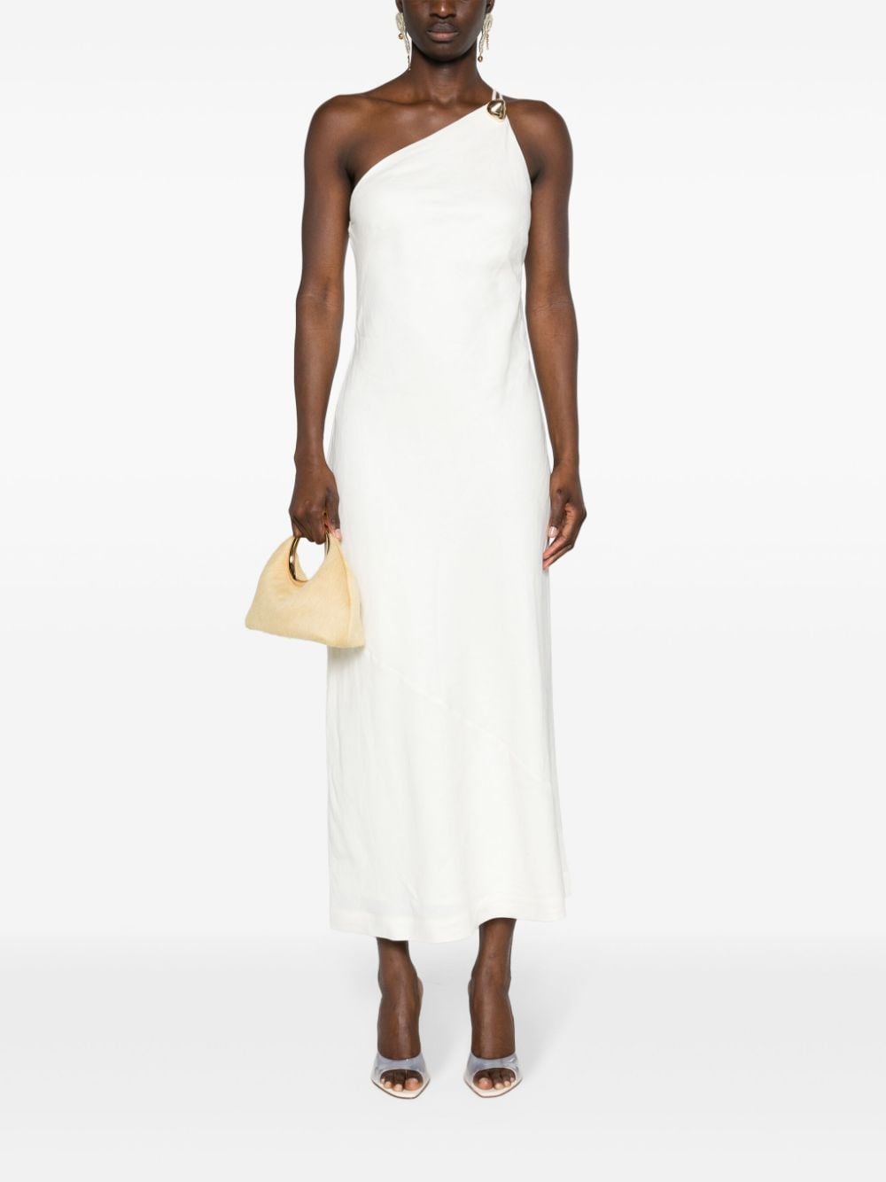 Shop Cult Gaia Rinley One-shoulder Dress In White