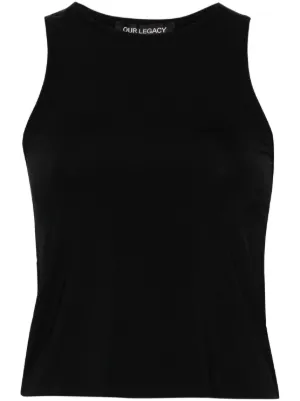 Our legacy SINGLET タンクトップ Our Legacy - Race Singlet Black Rib