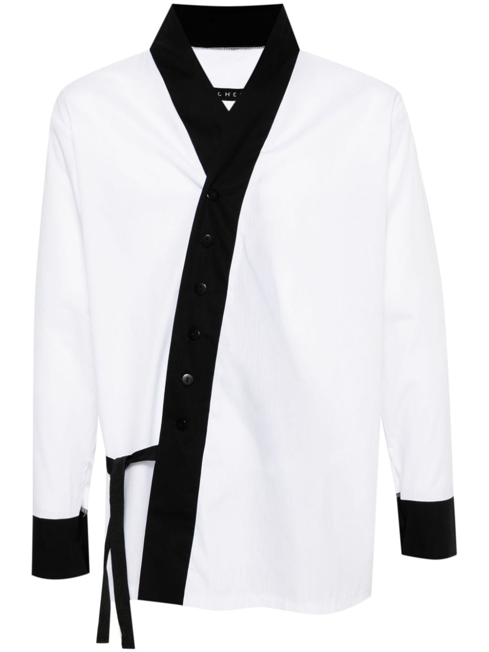 Alchemy Long-sleeve Cotton Shirt In White