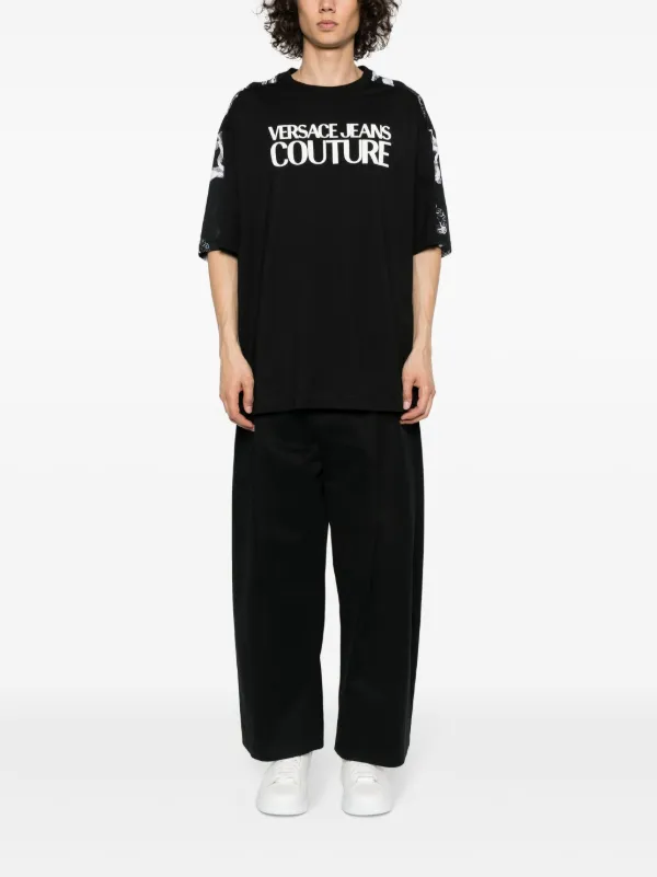 Versace Jeans Couture logo-print Cotton T-shirt | Black