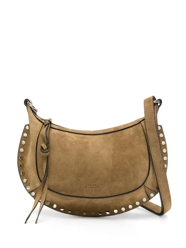 ISABEL MARANT OSKAN MOON ショルダーバッグ ブラウン ISABEL MARANT Oskan Moon Suede Shoulder Bag | Brown | FARFETCH CA