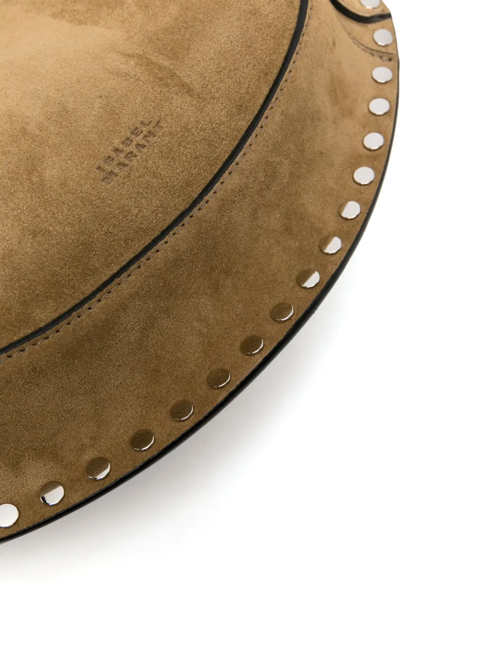 Isabel Marant Oskan Moon Suede Shoulder Bag In Neutrals