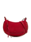 ISABEL MARANT Oskan Moon suede shoulder bag - Red
