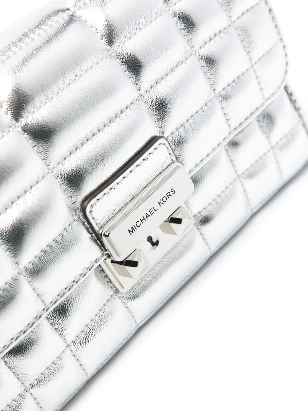 Michael Kors Tribeca grote crossbodytas Zilver