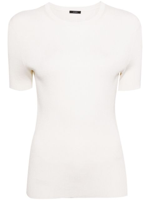 JOSEPH round-neck knitted top