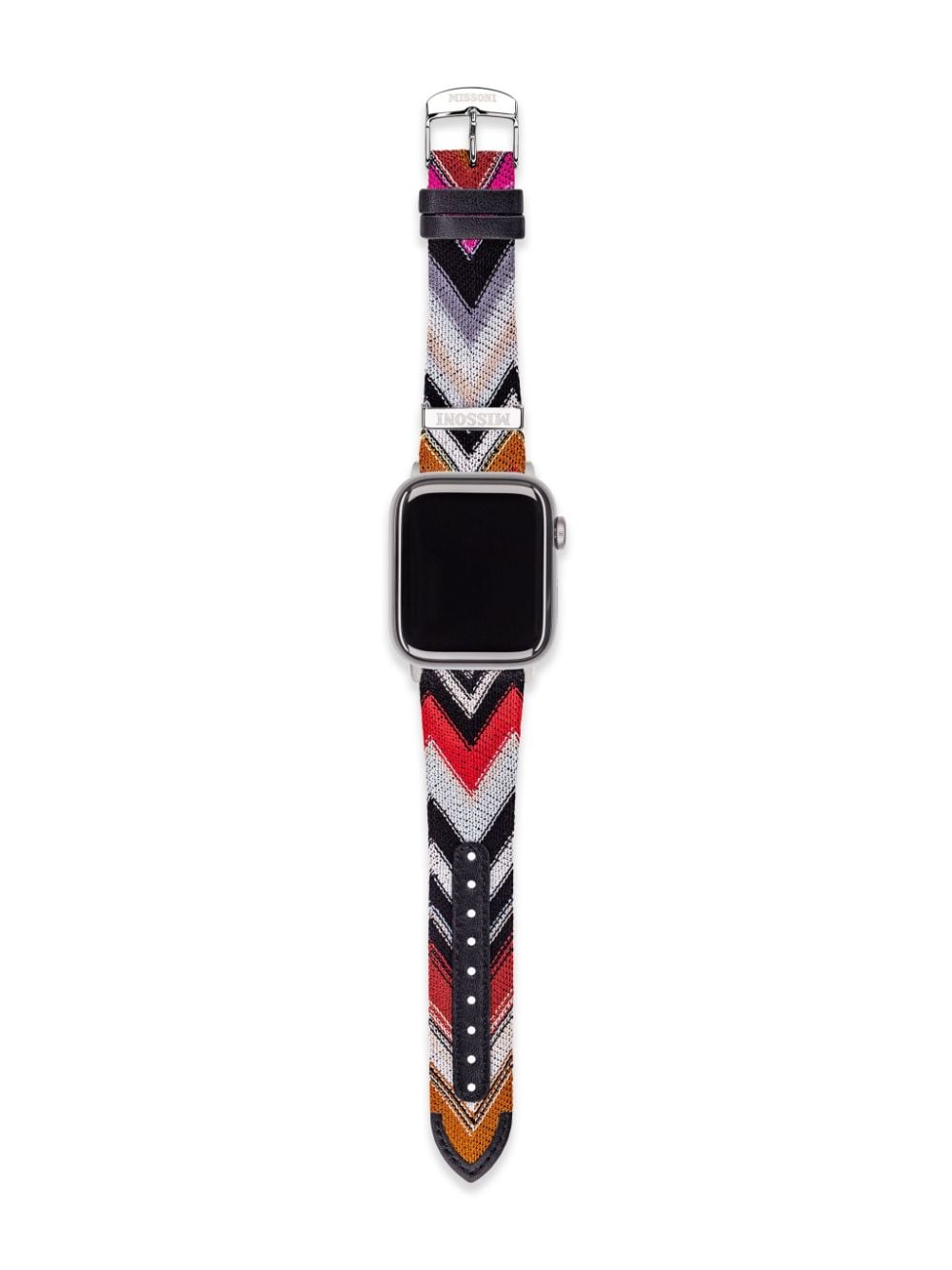 Shop Missoni Zigzag-pattern Apple Watch Strap In Black