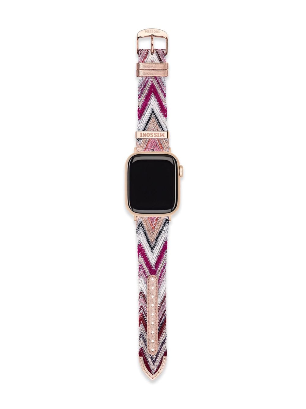 Shop Missoni Zigzag-pattern Apple Watch Strap In Purple