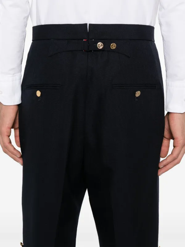 ショートパンツ THOM BROWNE Thom Browne High Waisted Shorts Thom Browne high-rise Backstrap Shorts | Blue | FARFETCH