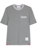 Thom Browne pointelle cotton blend T-shirt - Grey