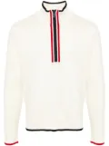 Thom Browne funnel-neck pullover - White