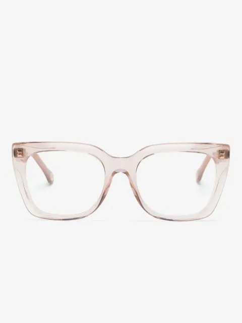 Carolina Herrera translucent oversize-frame glasses
