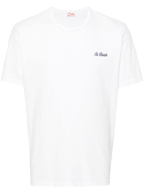 MC2 Saint Barth logo-embroidered cotton T-shirt