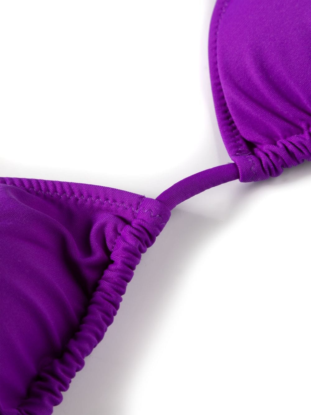 Shop Mc2 Saint Barth Leah Triangle Bikini Top In Purple