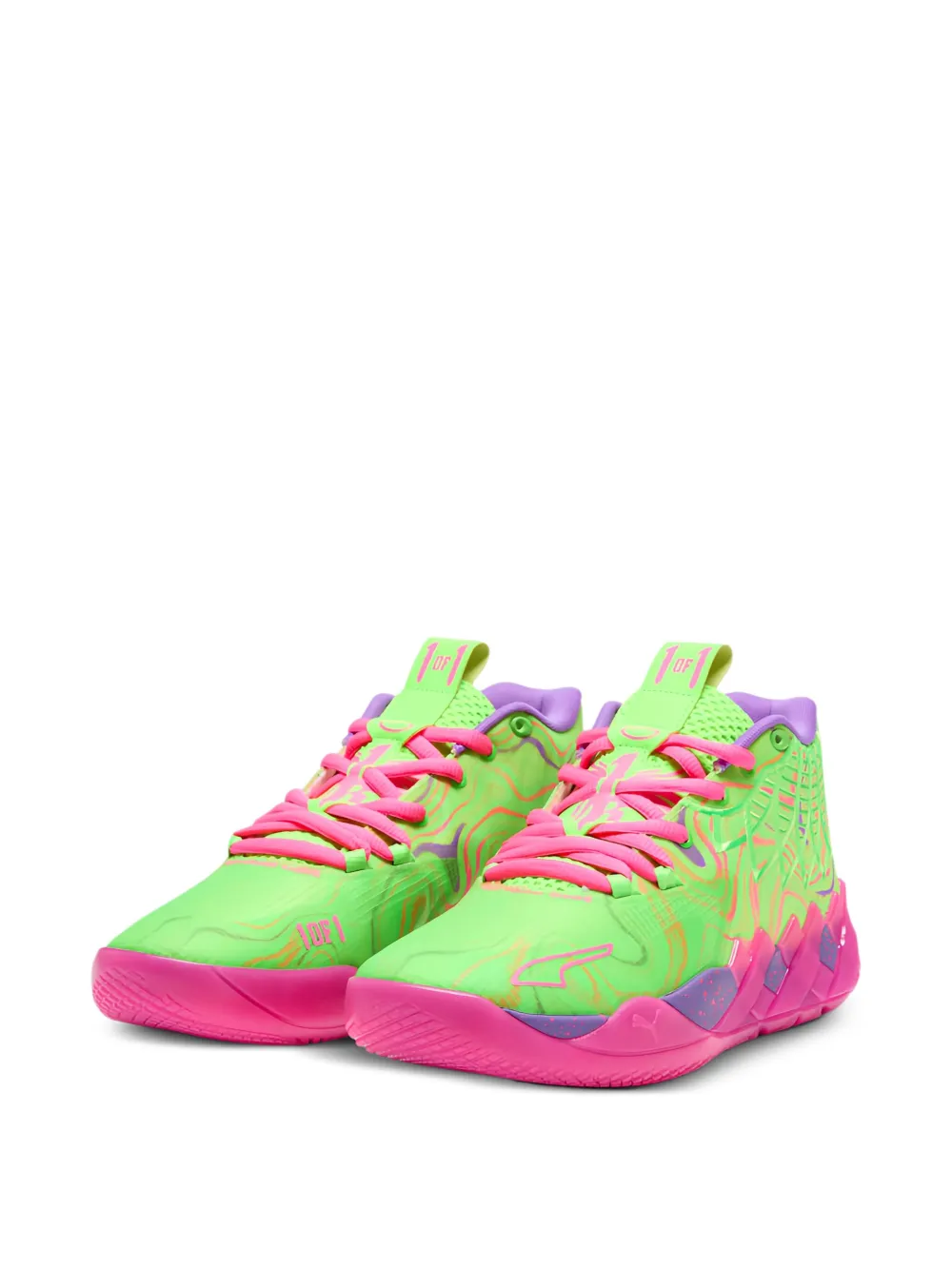 PUMA MB.01 Inverse Toxic "Purple Glimmer/Knockout Pink-Green" sneakers | Low-Tops | Image 2