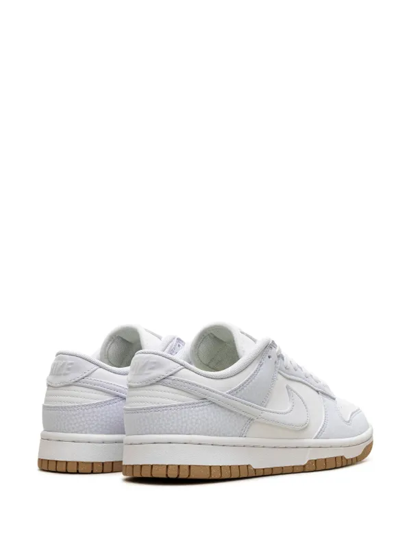nike dunk low white gum sole