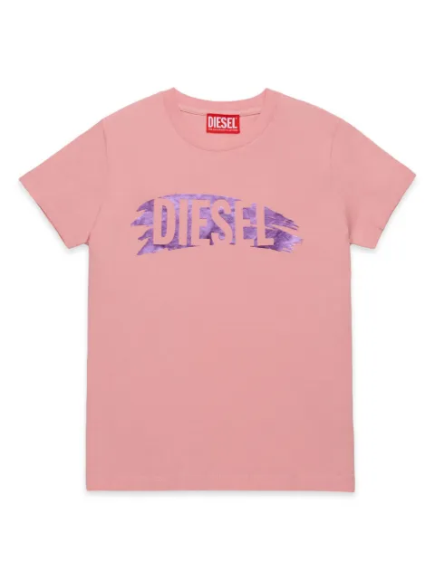 Diesel Kids logo-print cotton T-shirt
