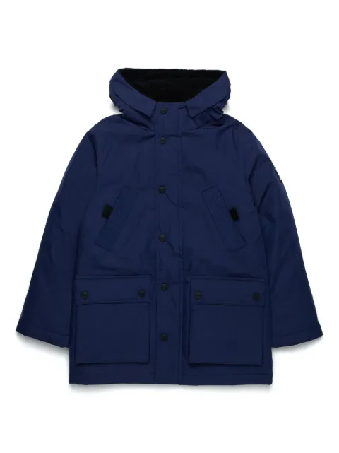 Diesel Kids logo-patch hooded jacket 