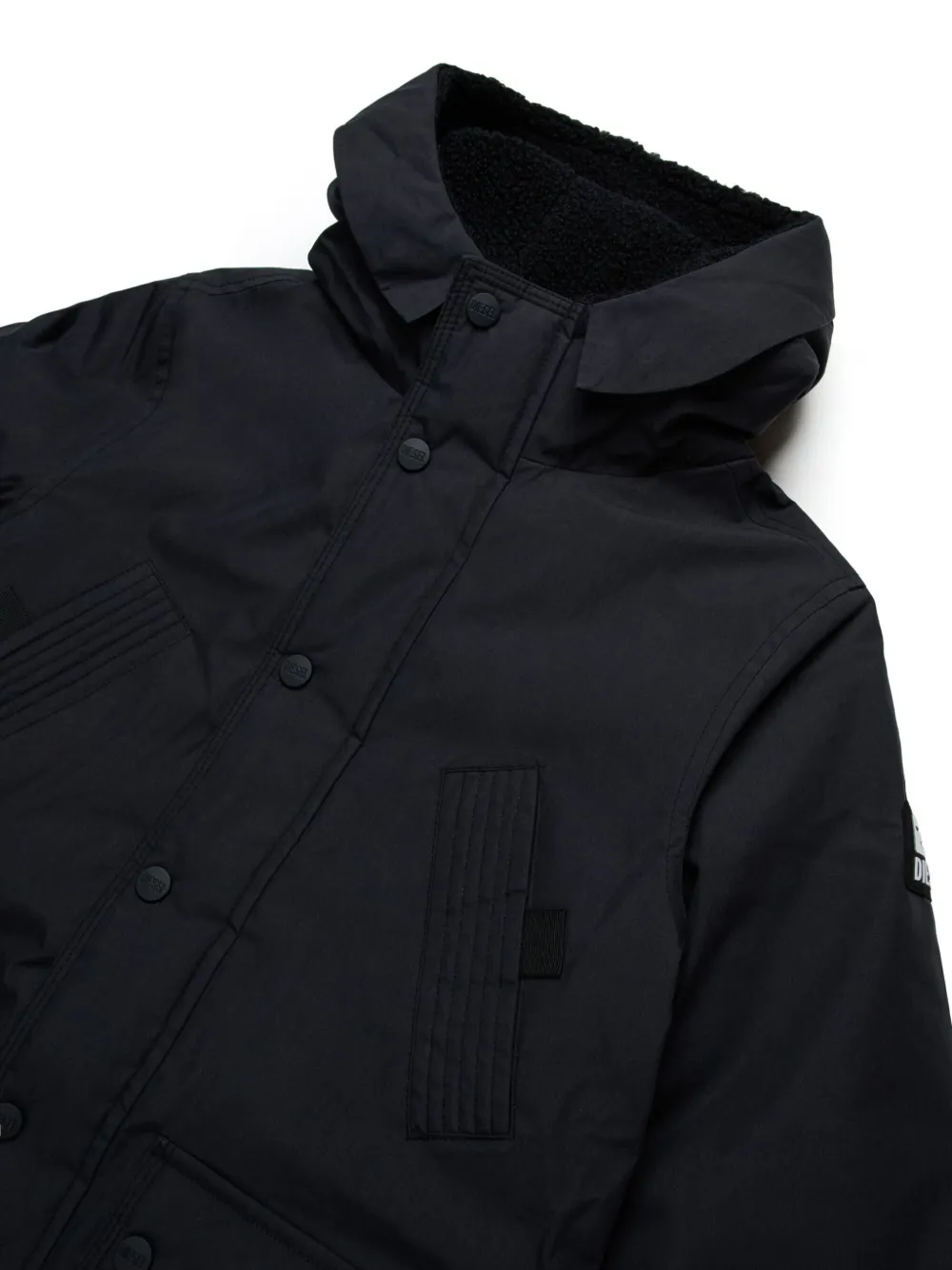 Diesel Kids Jack met capuchon Zwart