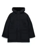 Diesel Kids logo-patch hooded jacket - Black