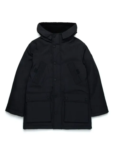 Diesel Kids logo-patch hooded jacket  