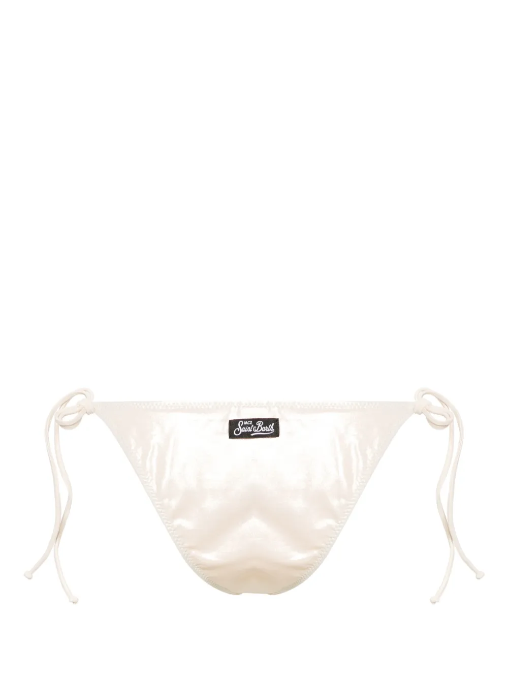 MC2 Saint Barth laminated-finish bikini bottoms - Goud