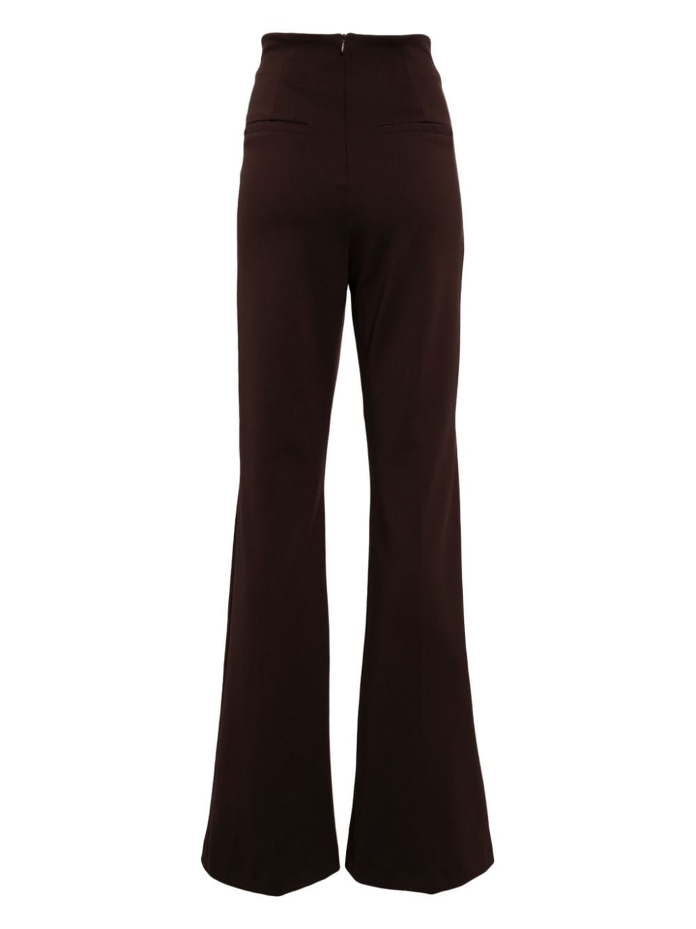 Max Mara high-rise flared trousers - Bruin