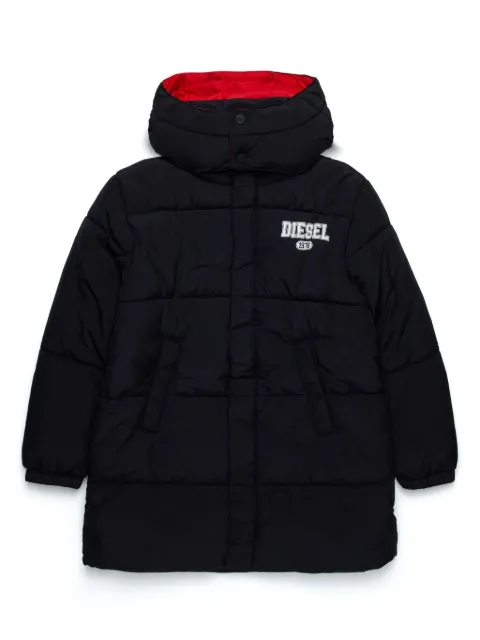Diesel Kids logo-print padded jacket 