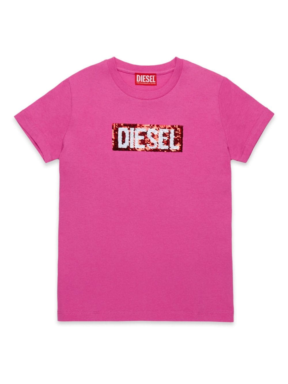 Diesel Kids T-shirt con paillettes - Rosa