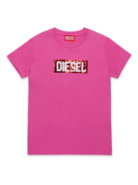 Diesel Kids sequin-embellished cotton T-shirt