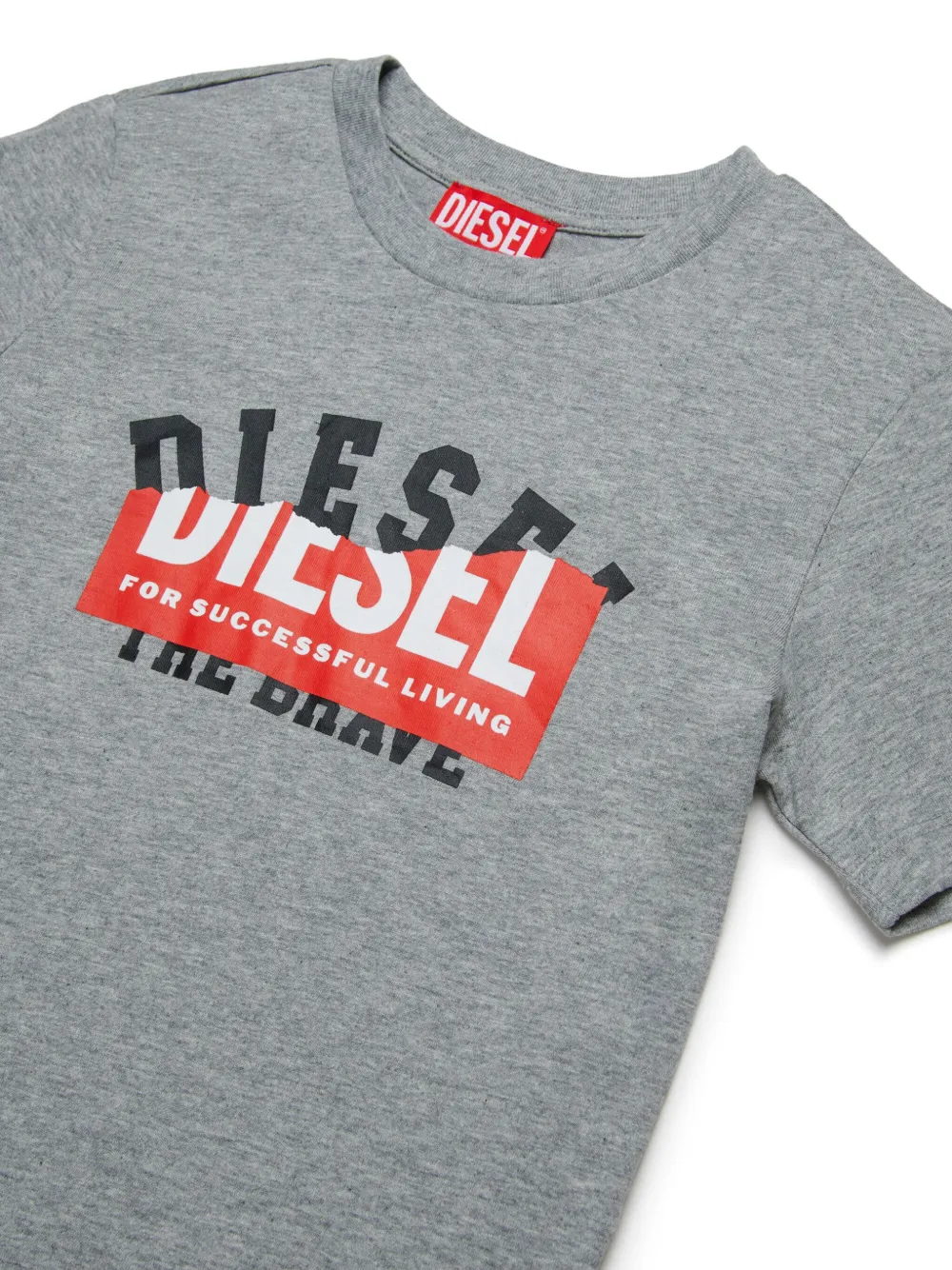 Diesel Kids Willy T-shirt Grijs