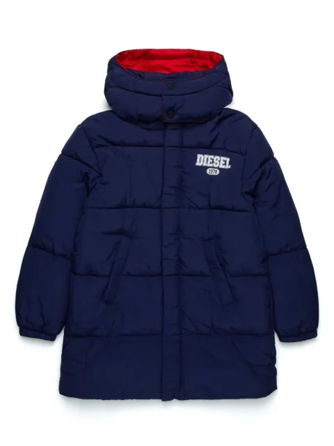 Diesel Kids logo-print padded jacket