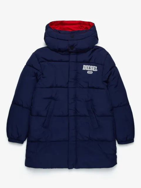 Diesel Kids logo-print padded jacket