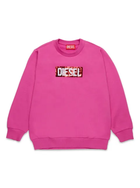 Diesel Kids sudadera con detalles de lentejuelas