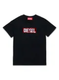 Diesel Kids sequin-embellished cotton T-shirt - Black
