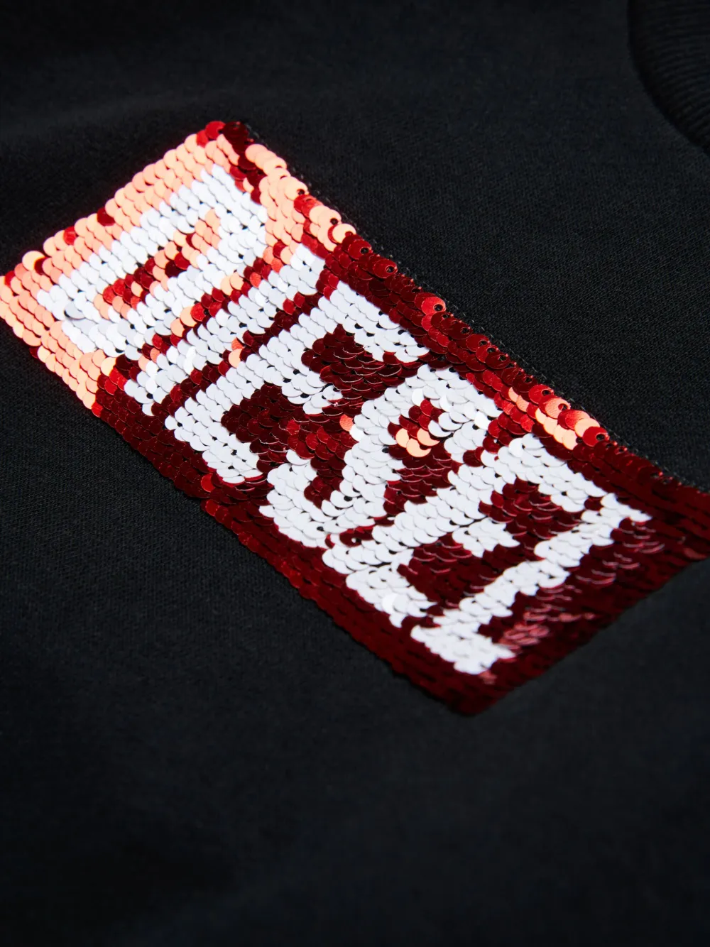 Diesel Kids Sweater verfraaid met pailletten Zwart