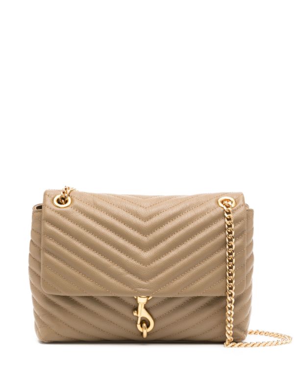 Rebecca Minkoff Edie Leather Shoulder Bag Brown FARFETCH AO