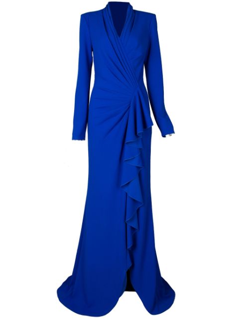 Tadashi Shoji Markum draped gown