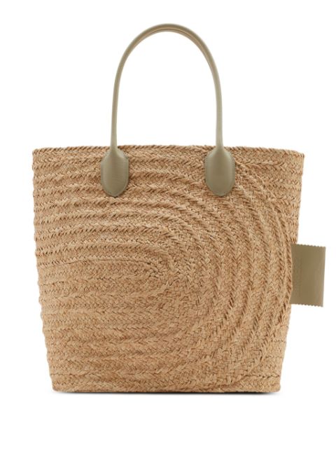 Burberry woven-raffia tote bag Women