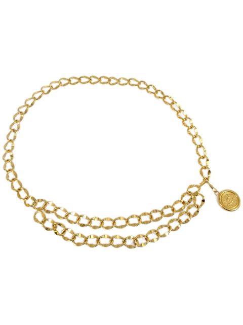 CHANEL 1990-2000s Medallion chain belt Women