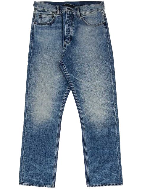 FEAR OF GOD ESSENTIALS knee whiskering effect straight-legged jeans Men