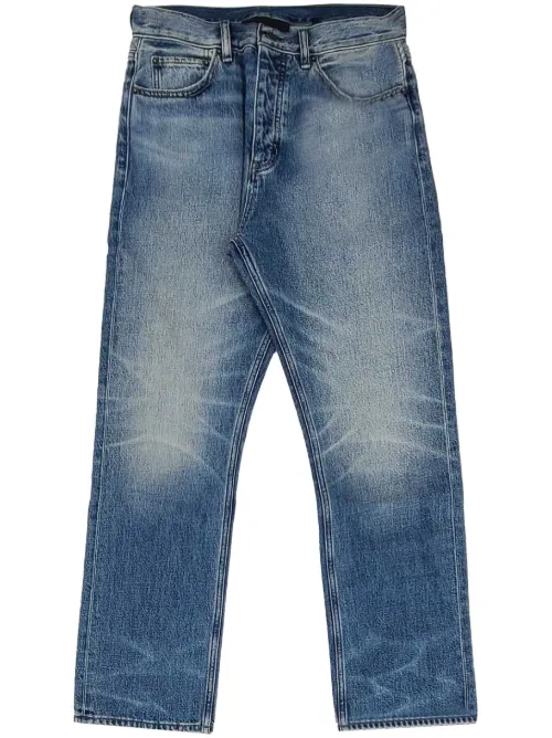 Jean droit à finitions à effet usé - FEAR OF GOD ESSENTIALS - Modalova