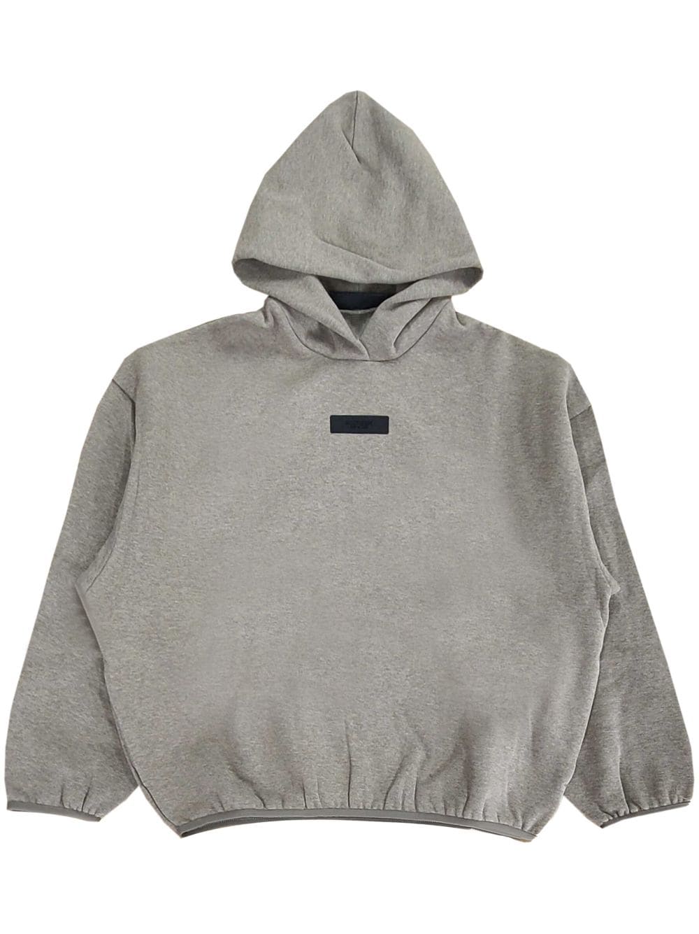 front logo patch hoodie