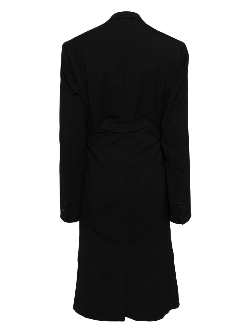 Shop Hodakova Panelled Single-breasted Coat In Black