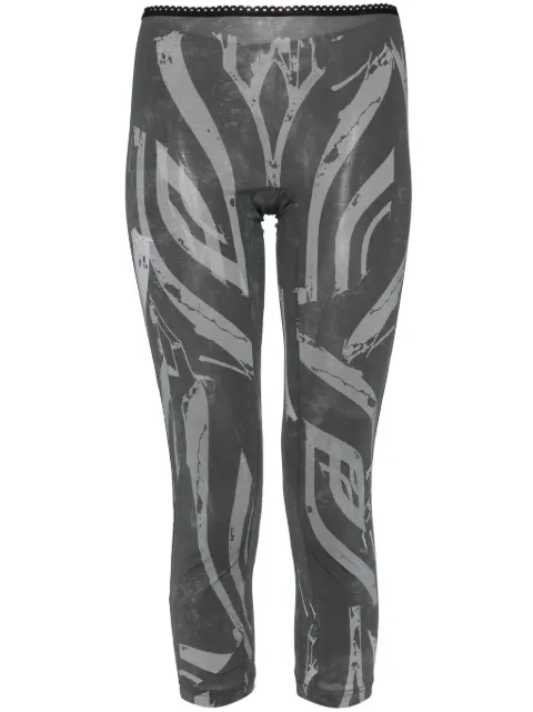 Yohji Yamamoto abstract-print tights